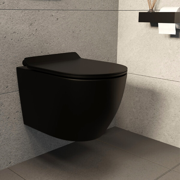 GEBERIT - Duofix pack WC bâti-support + WC suspendu sans bride Ceramia PixL avec abattant SoftClose + plaque (GEDCEPXBMT06-FR) - large