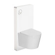 SWISS AQUA TECHNOLOGIES - Glass pack WC bâti-support avec plaque de commande + WC suspendu Ceramia sans bride avec abattant SoftClose (STGLWCE14WT01-FR) - vignette