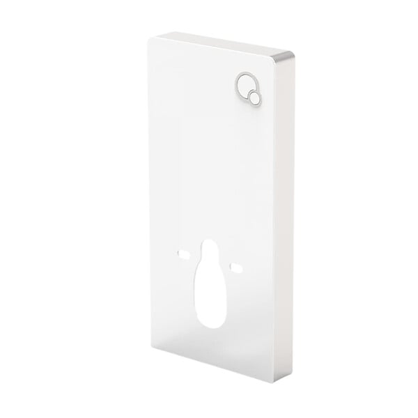 SWISS AQUA TECHNOLOGIES - Glass pack WC bâti-support avec plaque de commande + WC suspendu Ceramia sans bride avec abattant SoftClose (STGLWCE14WT01-FR) - large