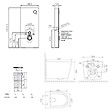 SWISS AQUA TECHNOLOGIES - Glass pack WC bâti-support avec plaque de commande + WC suspendu Ceramia sans bride avec abattant SoftClose (STGLWCE14WT01-FR) - vignette