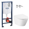GROHE - Rapid SL pack WC bâti-support + WC suspendu sans bride Grohe avec abattant SoftClose + plaque (GRGRWR03-FR) - vignette