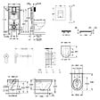 GROHE - Rapid SL pack WC bâti-support + WC suspendu sans bride Grohe avec abattant SoftClose + plaque (GRGRWR03-FR) - vignette