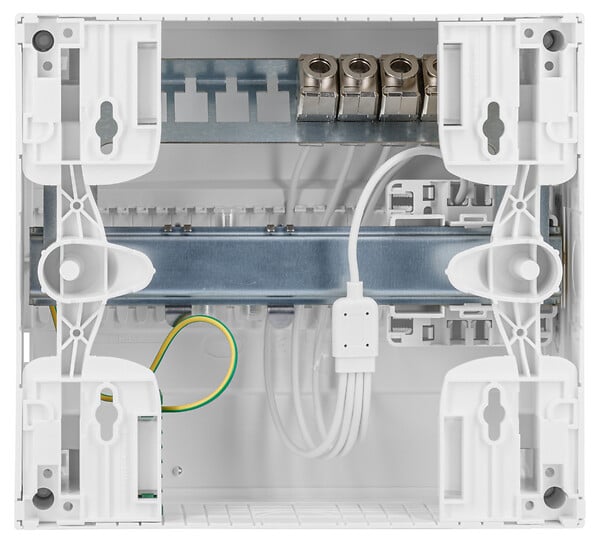 BATILEC - Coffret communication BATI START S - 1R/4 RJ45 GRADE 2 TV - DTI QUAD/TV 2S : Ethernet 1 Gbit/s, 4 RJ45, compatible fibre FTTH-BATILEC - large