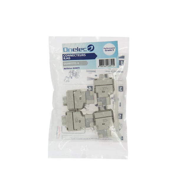 ONELEC - Sachet de 4 RJ45  Grade 3 Cat. 6a-Onelec - large