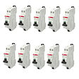 ABB - ABB Lot de 10 disjoncteurs automatiques Ph+N raccordement Rapide 16A-4,5Ka - vignette