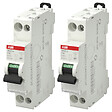 ABB - Lot de 2 disjoncteurs Ph+N raccordement Vis 32A-4,5Ka - Courbe C-ABB - vignette