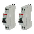ABB - Lot de 2 disjoncteurs Ph+N raccordement Vis 2A-4,5Ka - Courbe C - vignette