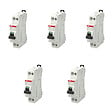 ABB - ABB Lot de 5 disjoncteurs Ph+N raccordement Vis 16A-4,5Ka - Courbe C - vignette