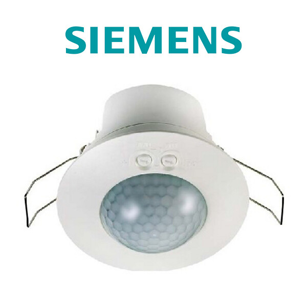 SIEMENS - SIEMENS Détecteur de mouvement blanc Delta Iris pour encastrement plafond 360° 230V AC max - large