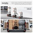 TECTAKE - Diable pliable 200 kg noir - vignette