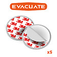 EVACUATE - EVACUATE Lot de 5 détecteurs de fumée NF autonomie 10 ans avec supports magnétiques - vignette