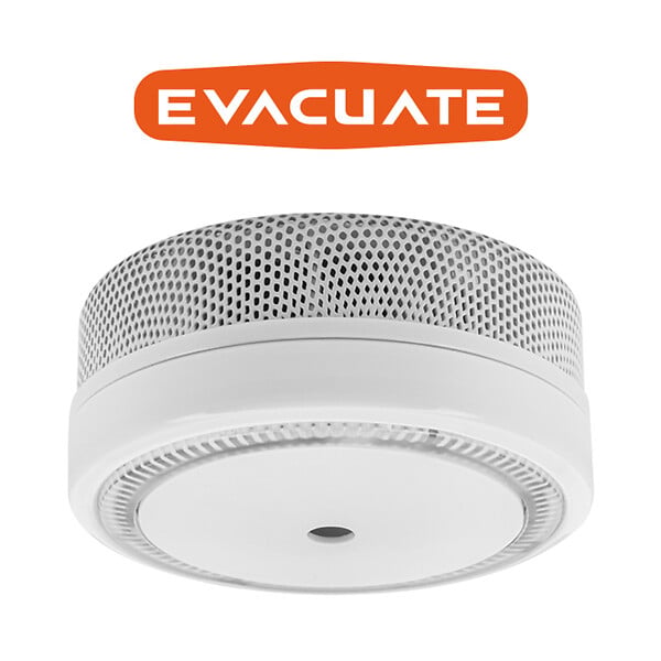 EVACUATE - Lot de 10 détecteurs de fumée NF autonomie 10 ans avec supports magnétiques-EVACUATE - large