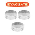 EVACUATE - EVACUATE Lot de 3 détecteurs de fumée NF autonomie 10 ans garantie 10 ans - vignette