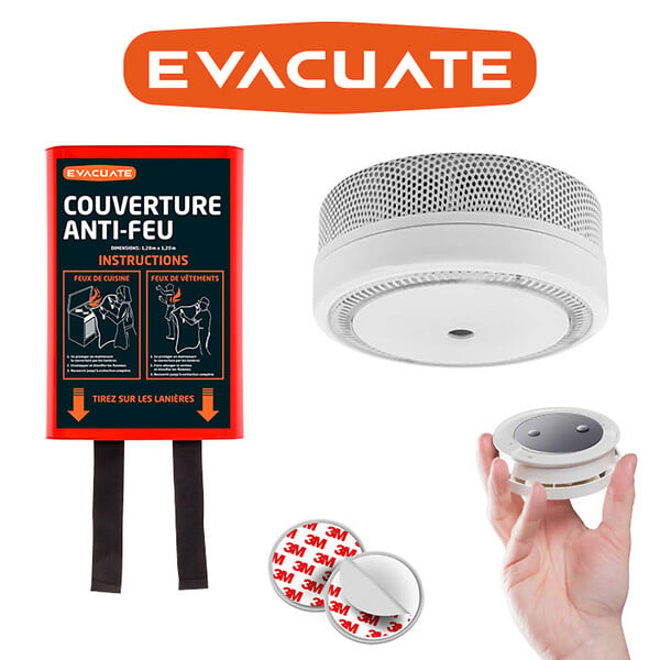 EVACUATE - EVACUATE DAAF NF AUTONOMIE ET GARANTIE 10 ANS + MAGNETIK'S + COUVERTURE (KNX) - large