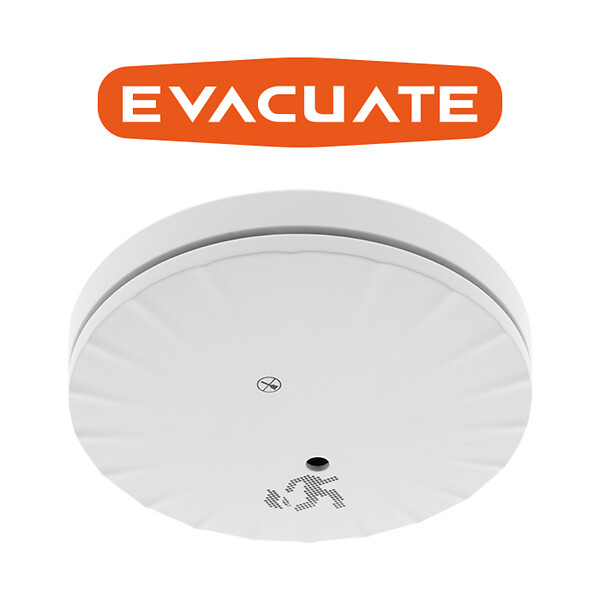 EVACUATE - EVACUATE Détecteur de fumée NF Slim autonomie et garantie 10 ans - large