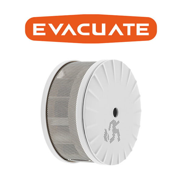 EVACUATE - Détecteur de fumée mini design NF autonomie et garantie 10 ans - large