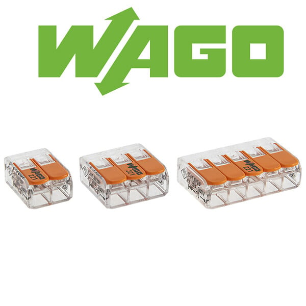 WAGO - WAGO Pot panaché de 100 bornes de connexion automatique 2, 3 et 5 entrées S221 - large