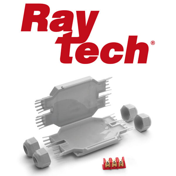 RAYTECH - RAYTECH Boite étanche BOB4 forme X pour câbles de 2,5 à 4 mm² - large