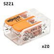 WAGO - Blister panaché de 40 bornes de connexion automatique 2,3 et 5 entrées  S221 - vignette