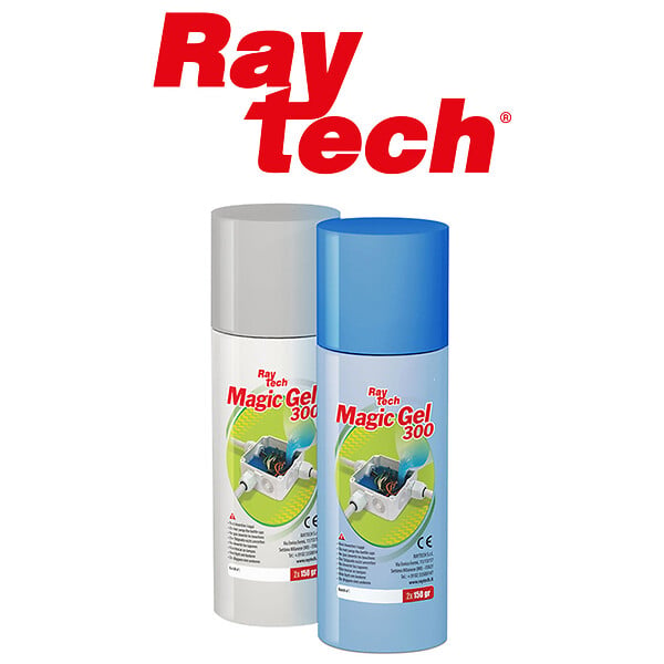 RAYTECH - Raytech Magic Gel 300 – Gel Isolant IP68 pour Raccordements Électriques | Réticulation Rapide 10 min | Atoxique, Réversible, Facile à Couler - large