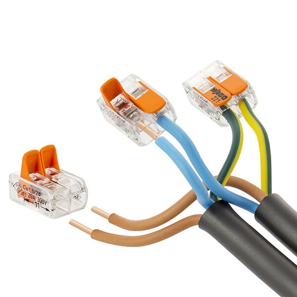 WAGO - WAGO Pot de 50 bornes de connexion automatique S221 2,3 et 5 entrées - large