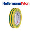 HELLERMANNTYTON - HellermannTyton Lot de 10 rubans isolant 10m x 15mm vert/jaune - vignette