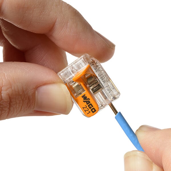 WAGO - WAGO Pot de 50 bornes de connexion automatique 2 entrées S221 - large