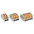 WAGO - WAGO Sachet de 20 bornes 2, 3 et 5 entrées S222 pour connexions électriques fiables et rapides - vignette