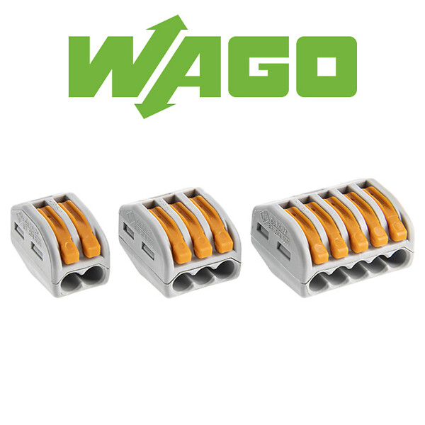 WAGO - WAGO Mallette 80 bornes de connexion S222 2, 3 et 5 entrées - fils souples et rigides - large