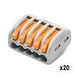 WAGO - WAGO Mallette 80 bornes de connexion S222 2, 3 et 5 entrées - fils souples et rigides - vignette
