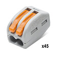 WAGO - WAGO Mallette 80 bornes de connexion S222 2, 3 et 5 entrées - fils souples et rigides - vignette