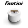 FONTINI - FONTINI Inter. volets-roulants rotatif métal laiton vieilli porcelaine blanche DO - vignette