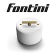 FONTINI - FONTINI Va-et-vient métal laiton doré satiné porcelaine blanche DO - vignette