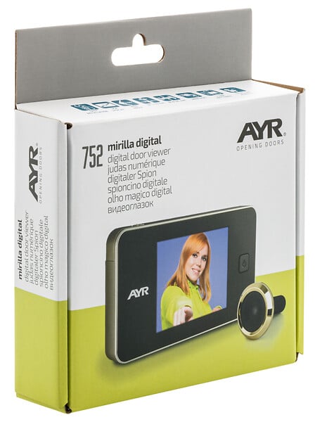 AYR - AYR Judas Écran Numérique 752 Noir/Chrome - Caméra intégrée - large