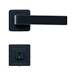AYR - AYR Lot de 2 poignées CANELA noir mat + 2 rosaces condamnation noir mat - vignette