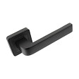 AYR - AYR Lot de 2 poignées CANELA noir mat + 2 rosaces condamnation noir mat - vignette