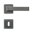 AYR - AYR Lot de 2 poignées CANELA graphite mat + 2 rosaces clé graphite mat - vignette