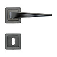 AYR - AYR Lot de 2 poignées MAXIM graphite mat + 2 rosaces clé graphite mat - vignette