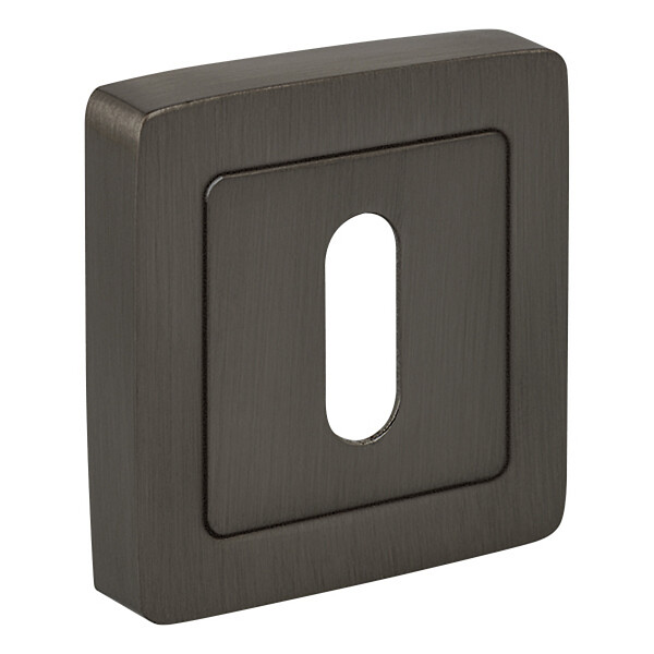 AYR - AYR Lot de 2 poignées MAXIM graphite mat + 2 rosaces clé graphite mat - large