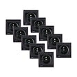 SIEMENS - SIEMENS Lot de 10 Prises 2P+T Anthracite Delta Iris avec plaque anthracite - vignette
