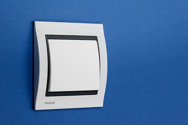 SIEMENS - SIEMENS Plaque Simple Metal Perle Blanc Delta IRIS - large
