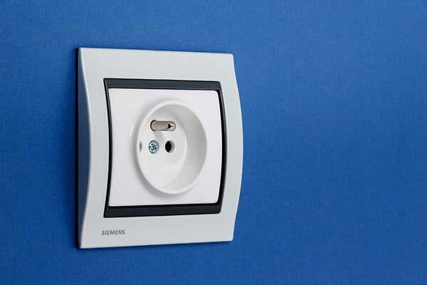 SIEMENS - SIEMENS Plaque Simple Metal Perle Blanc Delta IRIS - large
