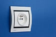 SIEMENS - SIEMENS Plaque Simple Metal Perle Blanc Delta IRIS - vignette