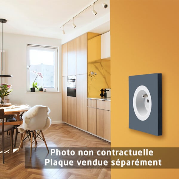 FONTINI - FONTINI Prise 2P+T Blanc Glossy DOM - large