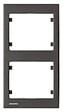 SIEMENS - SIEMENS Plaque Double Verticale Anthracite Delta IRIS - vignette