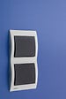 SIEMENS - SIEMENS Plaque Double Verticale Blanc Delta IRIS SIEMENS - vignette