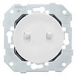 FONTINI - FONTINI Double bouton poussoir blanc avec manette blanc glossy DOM + plaque simple blanc - vignette