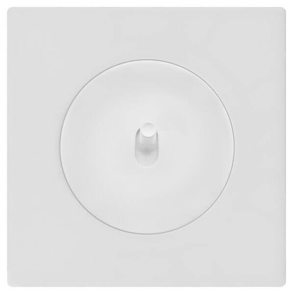 FONTINI - FONTINI Bouton poussoir blanc glossy DOM avec plaque simple blanc - large