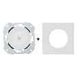 FONTINI - FONTINI Bouton poussoir blanc glossy DOM avec plaque simple blanc - vignette