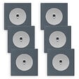 FONTINI - FONTINI 6 va-et-vient ALU glossy DOM + 6 plaques simples blue grey - vignette